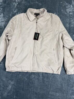 Montage Collection Womens Beige Zip-Up Jacket Size XL
